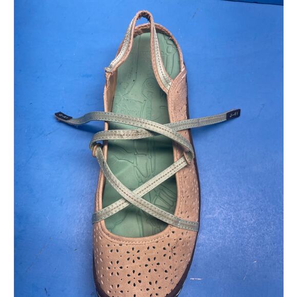 J-41 Women's Shoes Adventure All Terra Terrain Strappy Sport 9 Beige Turquoise - Picture 11 of 13